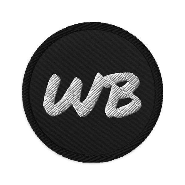 3" WB Embroidered Patch (Black)